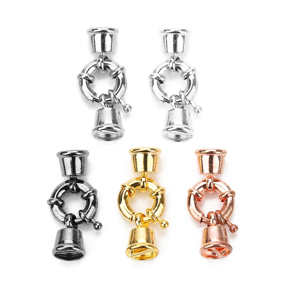 

5pcs/Lots 13mm17mm Alloy Lobster Clasps Hooks Round Clavicle Buckle for DIY Jewelry Accessories for Necklace Bracelet Making