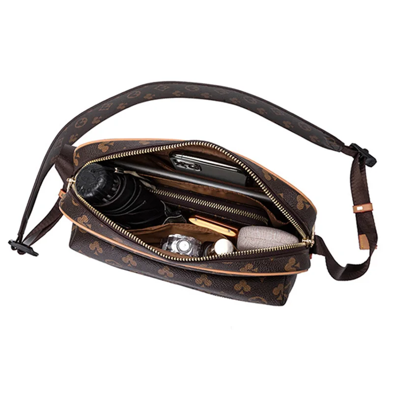 

New Men's shoulder bag casual fashion Men's bag retro printed party messenger bag men's travel shopping bag