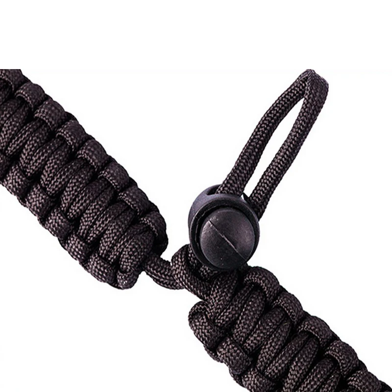 Adjustable Camping Hiking Emergency Tactical Survival Braided Rescue Umbrella Rope Outdoor Bracelets Parachute Cord 20-28.5CM | Украшения и