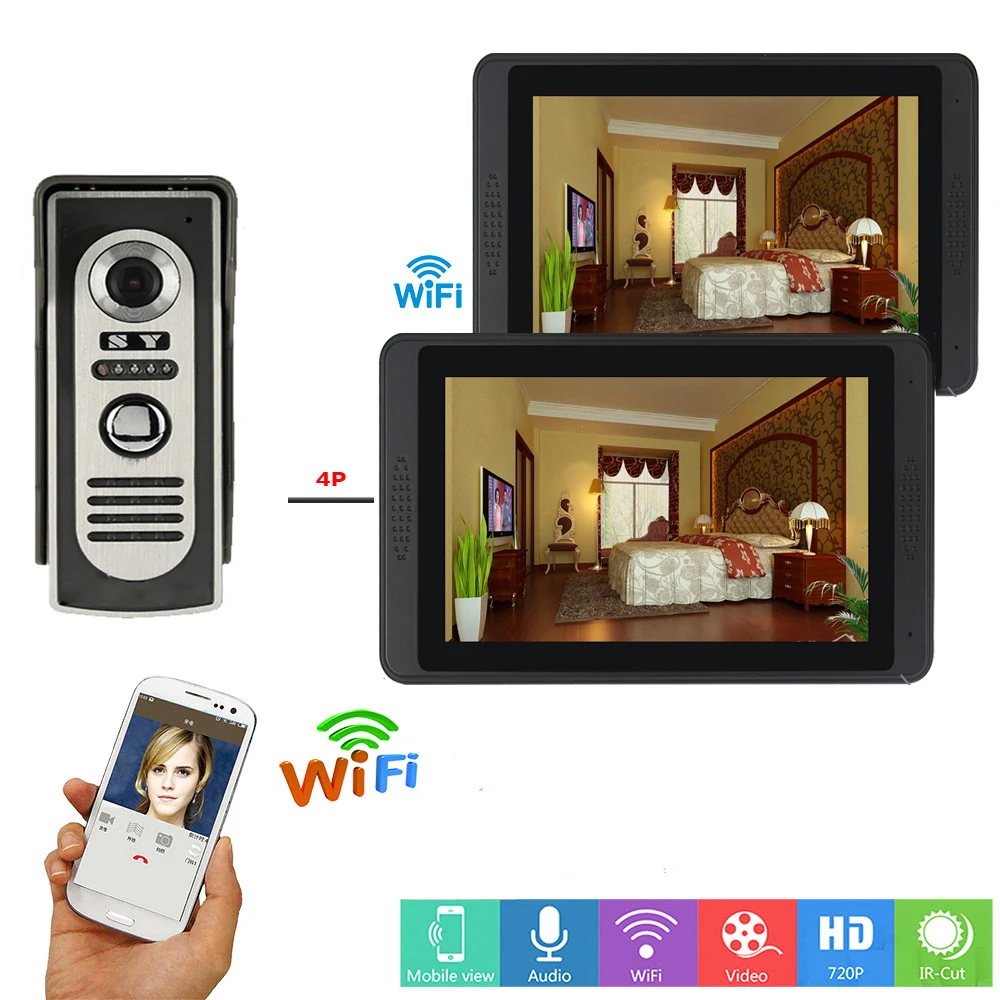Видеодомофон с управлением через приложение беспроводной видеодомофон 7