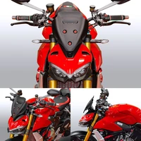 motorcycle windscreen windshield deflector protector wind screen for ducati streetfighter v4 v4s 2020 2021