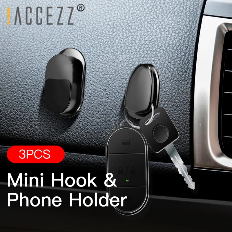 ! Мини магнитный автомобильный держатель для телефона ACCEZZ 1 набор/3 шт. и крючок