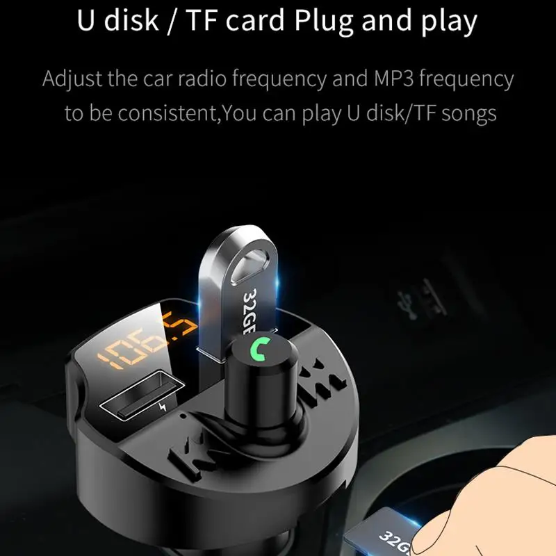Автомобильный Fm-трансмиттер Onever mp3-плеер Bluetooth 5 0 | Автомобили и мотоциклы