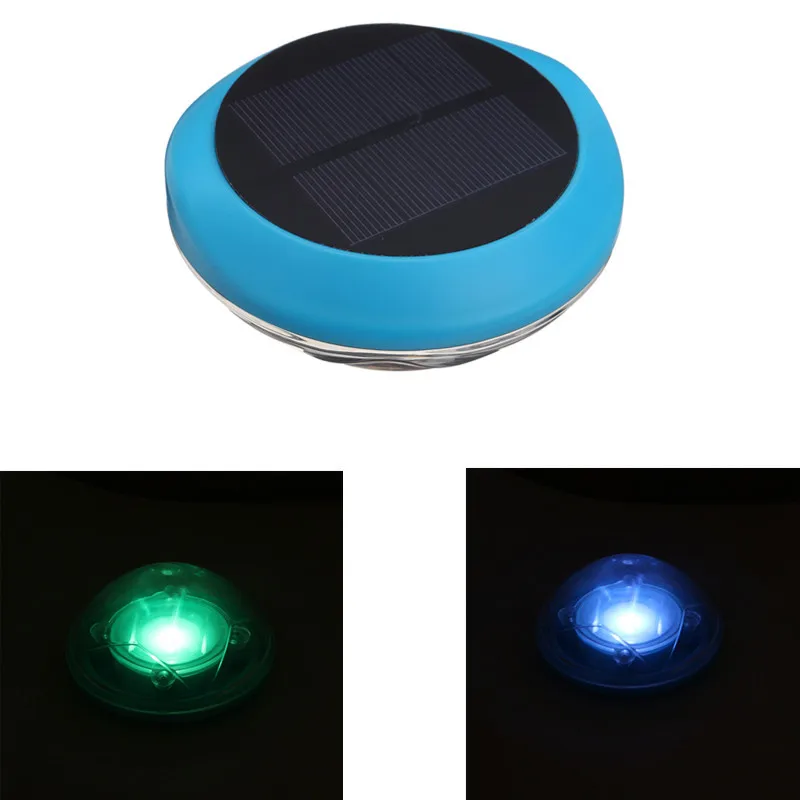 RGB светодиодный плавающий светильник для бассейна на солнечной батарее цветная