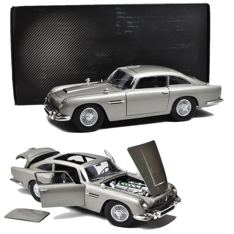 Литье под давлением 1/18 масштаб Aston Martin DB5 007 модель автомобиля из сплава литые