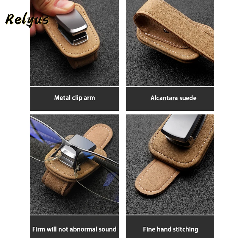 

Car Glasses Case Storage Clip Sunglasses Holder For BMW E36 E46 E60 E87 E90 F30 F20 X1 X3 X4 X5 1 2 3 4 5 6 7 Series Accessories