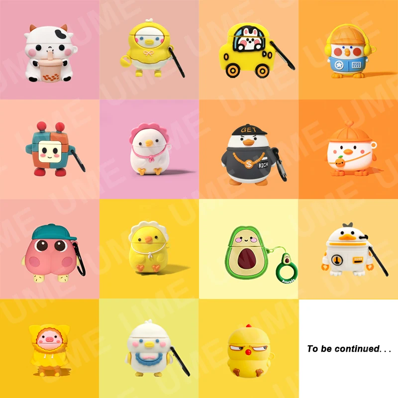 

Cartoon Cases For Airpods Pro Case 3D Cartoon Cute Soft Silicone Cases For Apple Air Pods Pro 1 / 2 / 3 Headphone Cover Bags