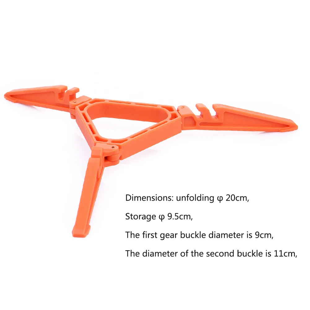 

Folding Camping Hiking Cooking Gas Tank Bracket Canister Stand Tripod Outdoor Stove Accessories