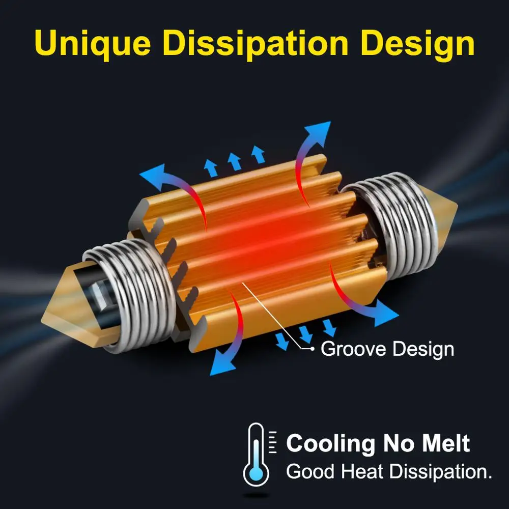 СВЕТОДИОДНЫЙ Автомобильный купольный фонарь C5W C10W 1 шт. 31 мм 36 39 42 6SMD Сверхяркие