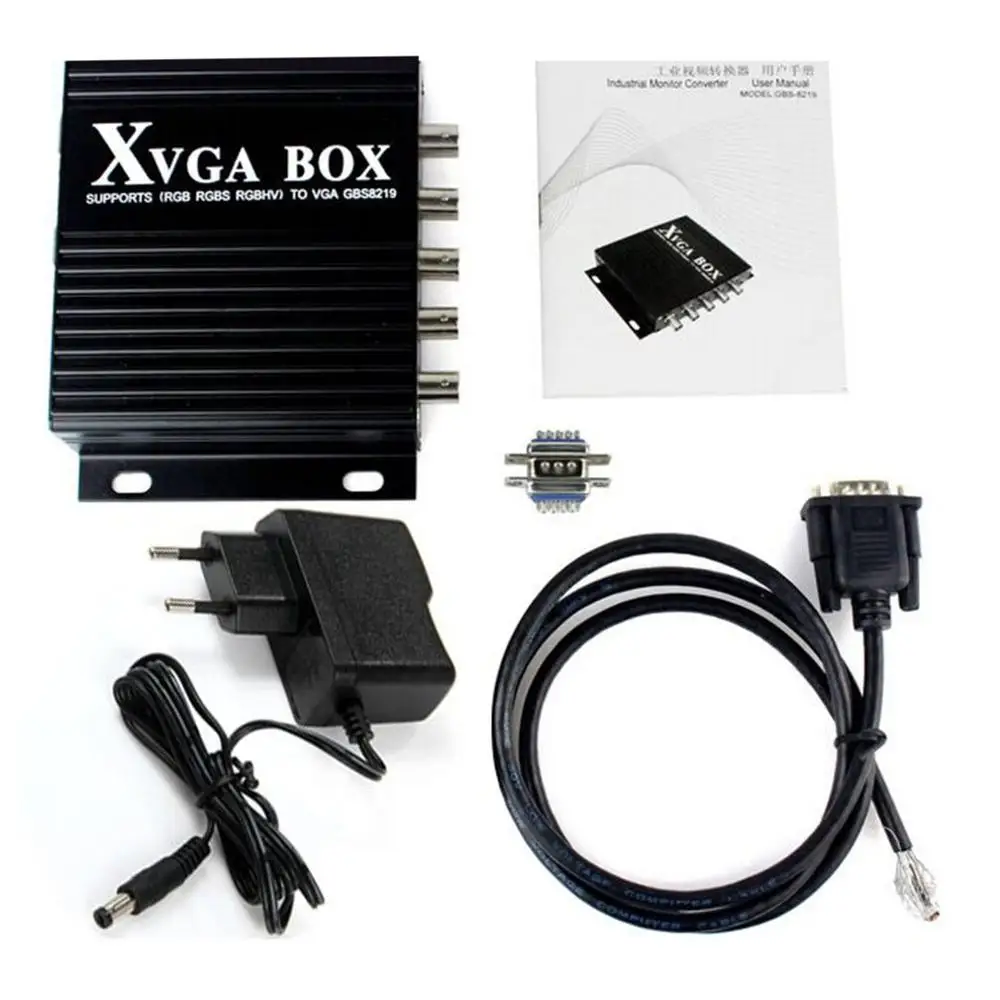 

GBS-8219 RGB CGA EGA YUV to VGA Industrial Monitor Converter EU Socket Multi-functional Monitor Converter EU TYPE