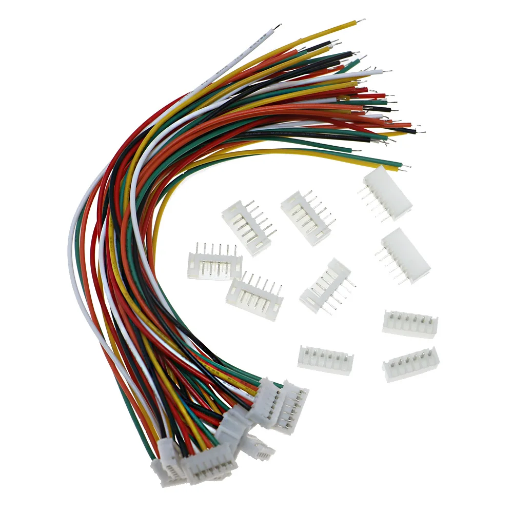 50 комплектов в коробке мини микро JST PH2.0 - 2/3/4/5/6 контактный разъем набор