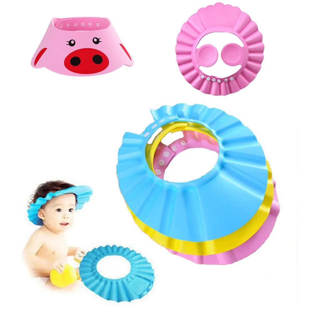 Escudo ajustable impermeable para ni&ntilde;os, gorros de protecci&oacute;n para los ojos, gorros de ducha para beb&eacute;s, gorro de champ&uacute;, lavado de pelo, visera de ba&ntilde;o-0