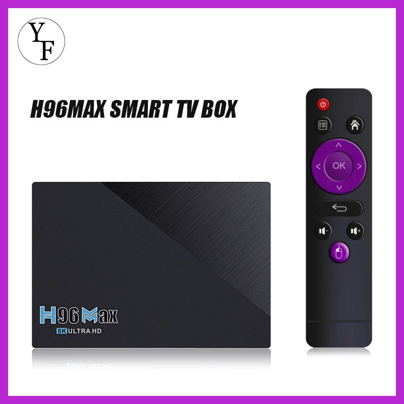 

ТВ-приставка H96MAX, Android 11, 4 + 32 ГБ, 1080p, 8K, 24 к/с