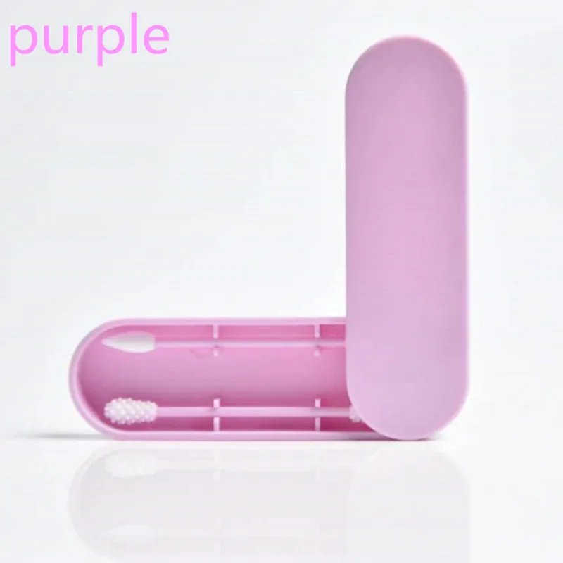 Двухсторонний ватный тампон многоразовый для чистки ушей макияжа силикон