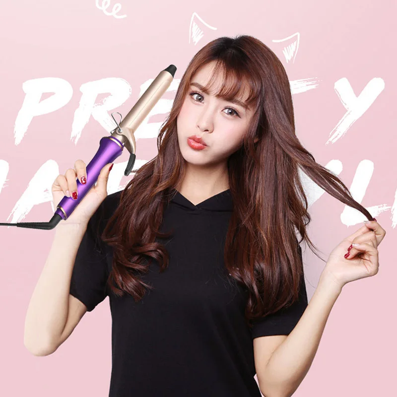 

Curling Iron Professional Ceramic LED Digital Temperature Display Hair Curler Roller Curls Wand Waver Fashion Styling Tool