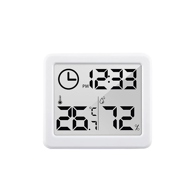 1cm thickness dry hygrometer clock multifunction electronic digital thermometer hygrometer household home thermometer indoor free global shipping