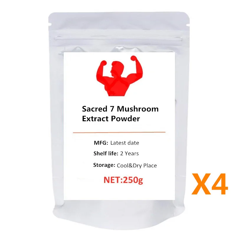 

Sacred 7 Mushroom Extract Powder - Organic - Reishi, Maitake, Cordyceps, Shiitake, Lion's Mane, Turkey Tail and Chaga