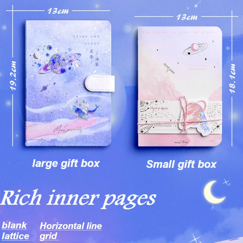 

75pcs/set Kawaii Notebook Handbook Tool Material Full Simple Ins Cute Fairy Diary with Sticker and Paper Tape Paper Sticker Gift