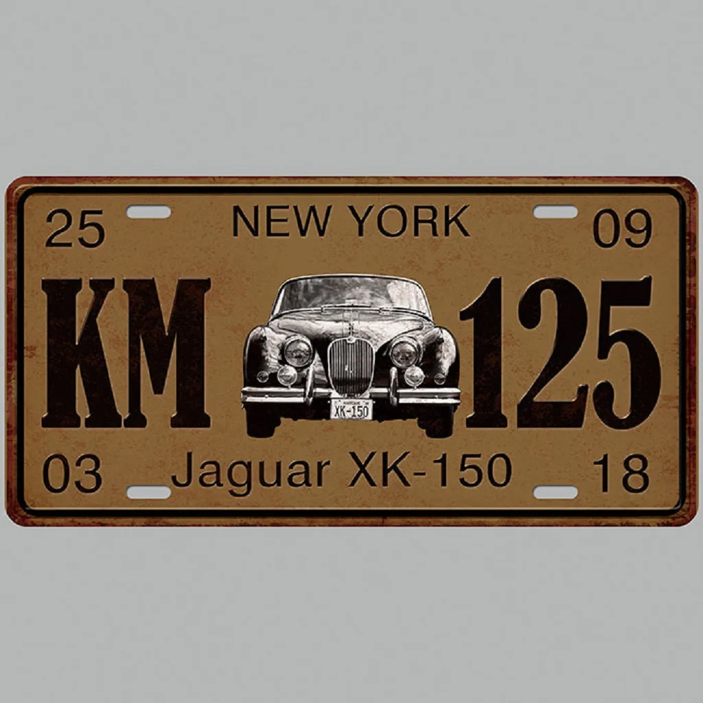 9 видов автомобильных номерных знаков винтажный металлический знак оловянный