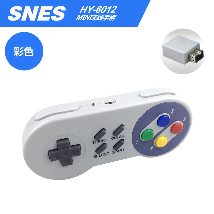 2 4 ГГц Беспроводной контроллер игрового джойстика геймпад для NES (SNES) Супер Nintendo