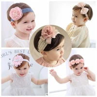 2020 baby headband korean newborn flowers bandana headbands girls hair accessories diy jewelry children photographed photos