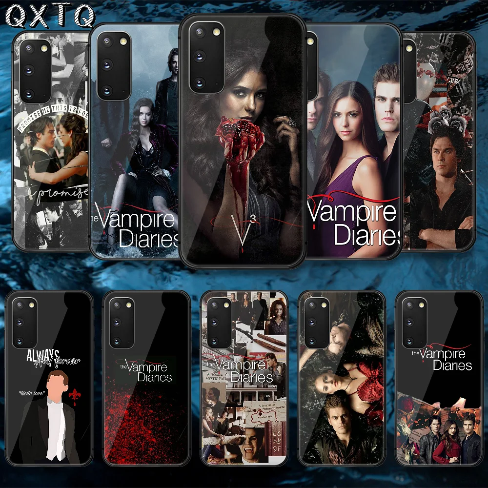 

QXTQ The Vampire Diaries Tempered Glass Phone Case Cover For Samsung Galaxy Note S 9 10 20 21 E Plus Ultra M 31 51 FE Waterproof