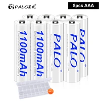 palo 100 original 1 2v aaa rechargeable batteries 1100mah ni mh aaa rechargeble battery for flashlight camera toy car