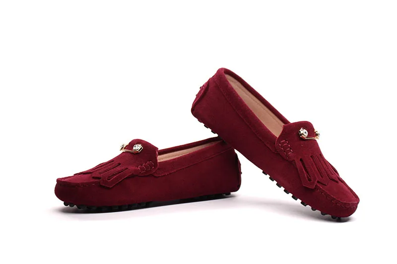 2021 Fashion Women Genuine Leather Flat Shoes Handmade Moccasins Lady Leather Loafers Casual Driving Shoes Women Flats Shoes