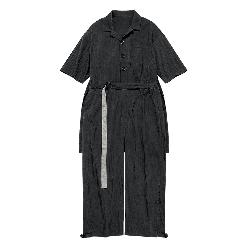 

[HUANXIANGZHE] 2020 Fashion Men overalls men clothing Wide Leg Jumpsuit men Casual Rompers Janpanese style Streetwear