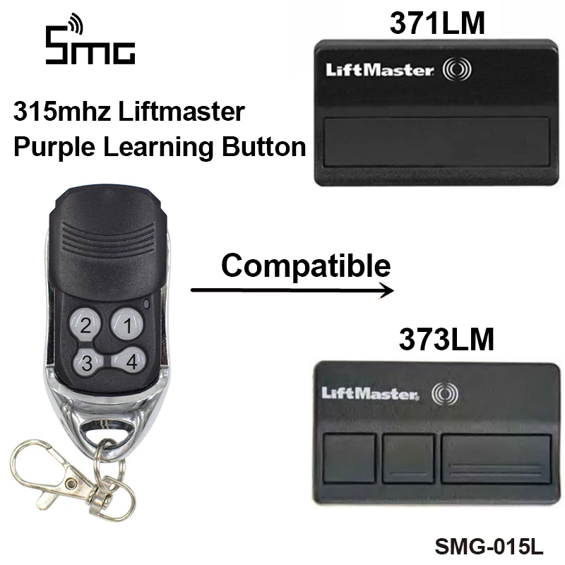 2 шт. Liftmaster 371LM 372LM 373LM 953CD 950CD HBW1573/мастер 53753 пульт дистанционного управления для ЖК-экрана, Liftmaster 315 МГц пульт управления воротами
