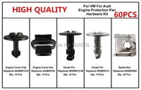60x under engine cover protection pan hardware spoengine protection pan hardware kit pin clip nut for audi a4 s4 for vw passat