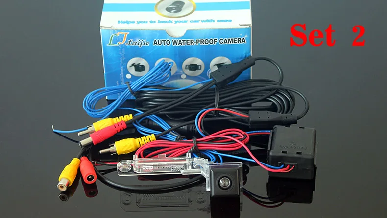 Set 2 Автомобильная резервная камера для Volkswagen VW Caddy III 2K 2004 2005 2006 2007 2008 2009 2010 2011 2012 2013 /HD широкоугольный объектив ночного видения Автомобильная камера заднего вида - Название цвета: Set 2
