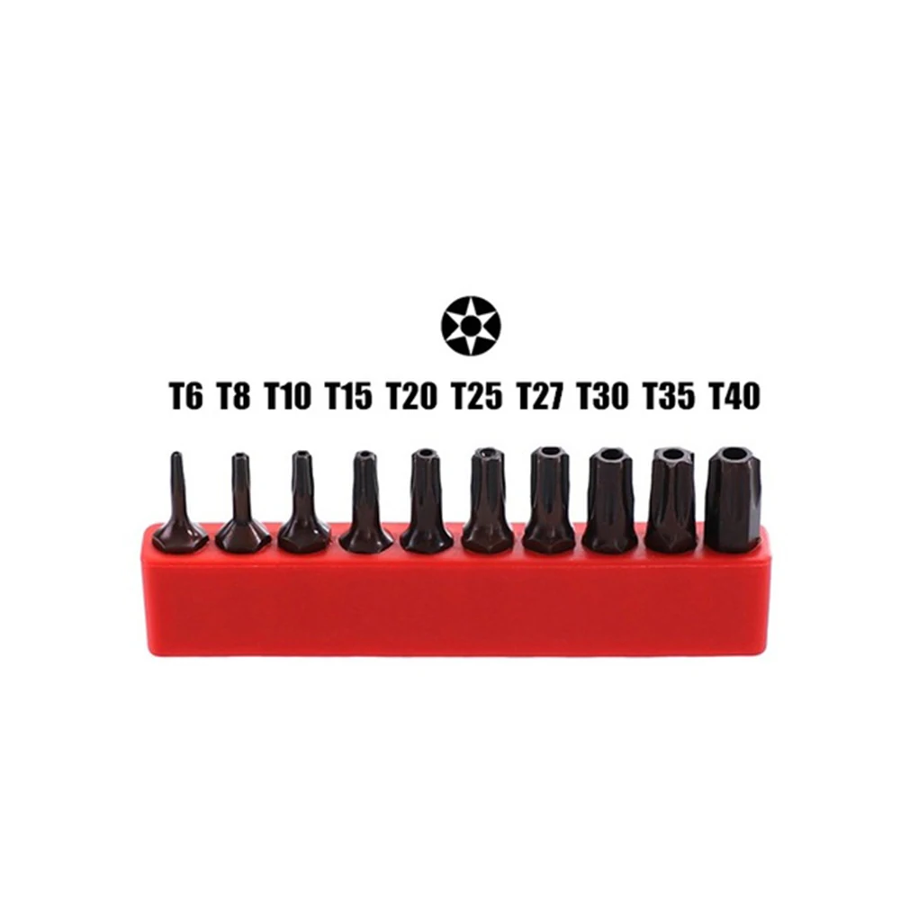 

Durable Torx Screwdriver Bits Set Hex Shank Bits Magnetic Holder Security