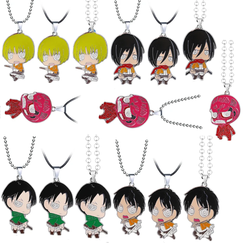 Ожерелье Эрена Микаса Леви из атаки на Титанов подвеска-чокер цепочки ожерелья