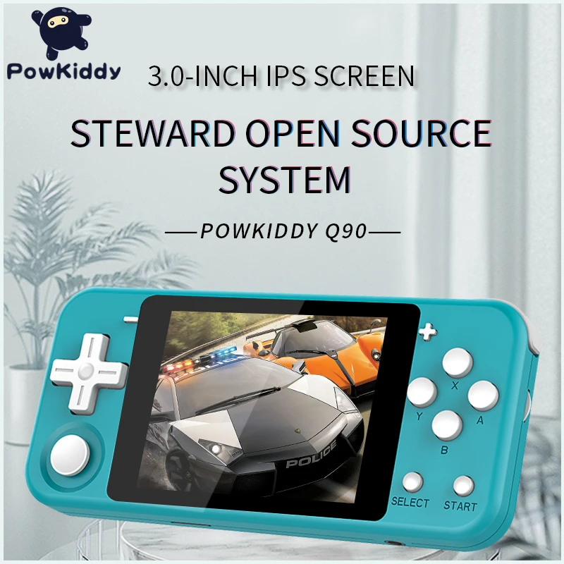POWKIDDY Q90 открытая двойная система портативная Ретро игровая консоль 3 &quotHD IPS экран