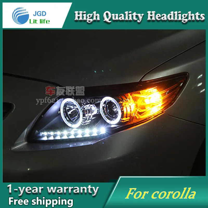 Чехол для стайлинга автомобиля Toyota corolla светодиодный светильник s 2007 2011 дневные