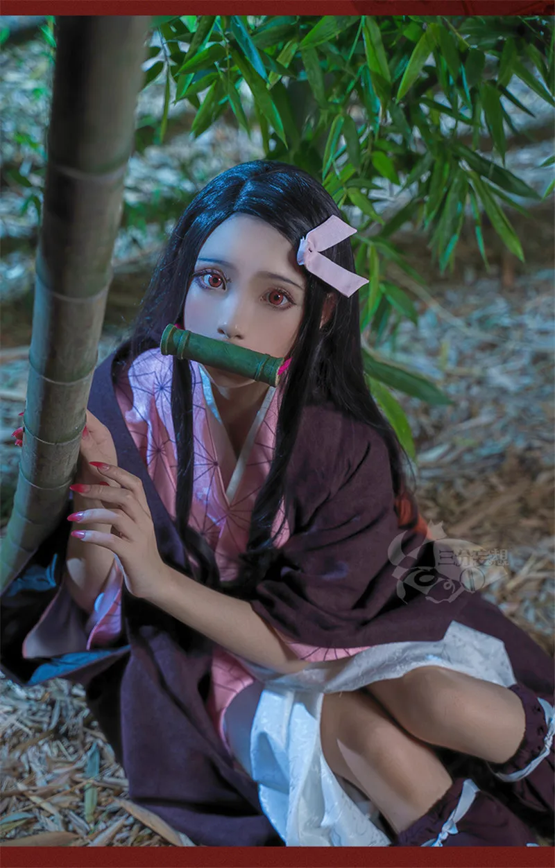 Демон убийца: Kimetsu no Yaiba костюм Kamado Tanjirou Agatsuma Zenitsu Tomioka Giyuu Kamado Nezuko кимоно Униформа парики Косплей