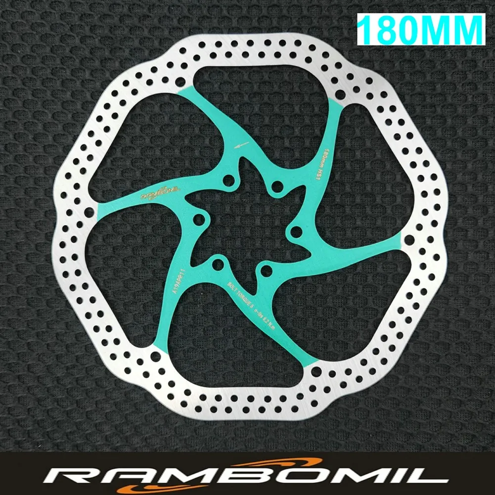 MTB Bike Disc Brake Mountain Bike 44mm 6 Bolt Centerline 160mm 180mm Brake Rotor Stainless Steel Avid HS1 CNC Cycling Accessory