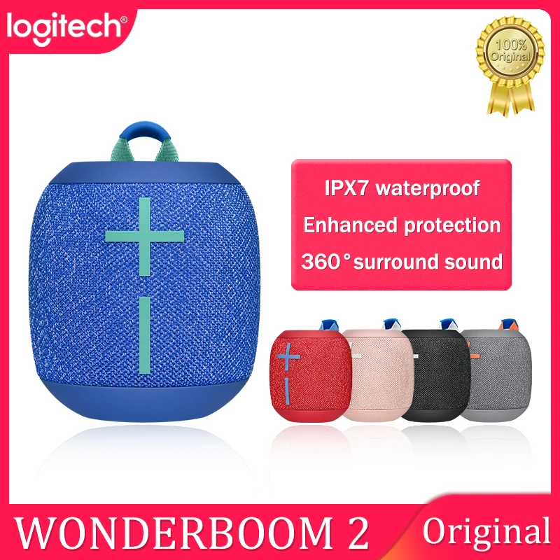 Беспроводная Bluetooth-Колонка Logitech Ultimate Ears UE WONDERBOOM2 водонепроницаемая IPX7 360 ° |