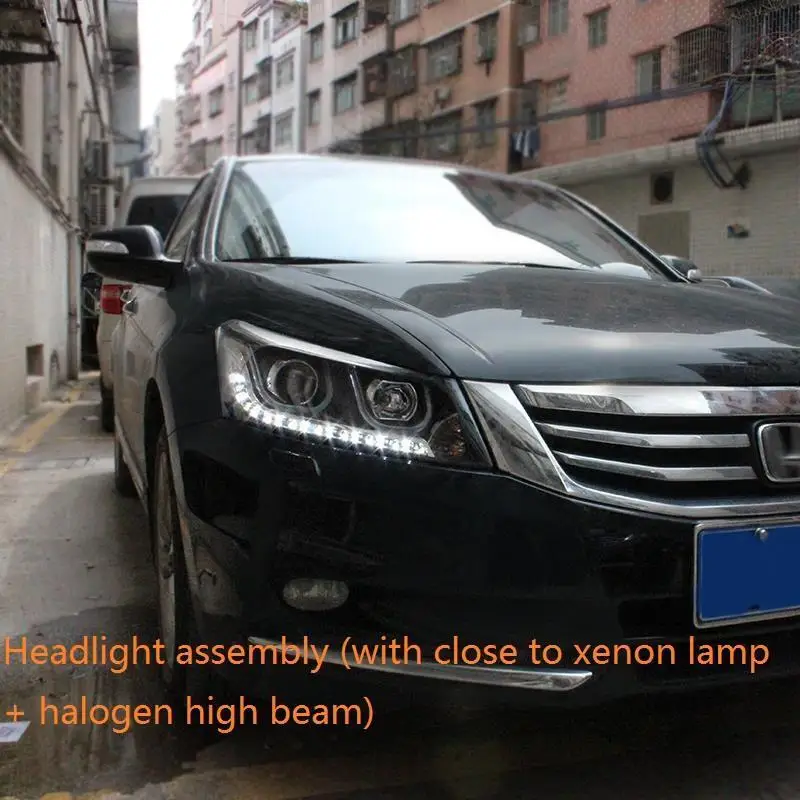 MODEL T Наружные Drl Luces Assessoires Neblineros Led Para Авто Cob дневные ходовые фары автомобильные фары в сборе 08 для Honda Accord - Цвет: MODEL T