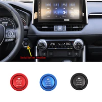 for 2020 toyota rav4 stainless steel car engine one key start decorative stickers ignition button stickers interior accessories