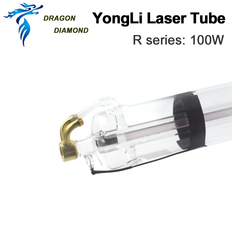 Dragon Diamond Yongli R5 Co2 100 Вт лазерная трубка металлическая головка длина 1450 мм диаметр 80 мм для CO2 лазерная гравировка машина для резки