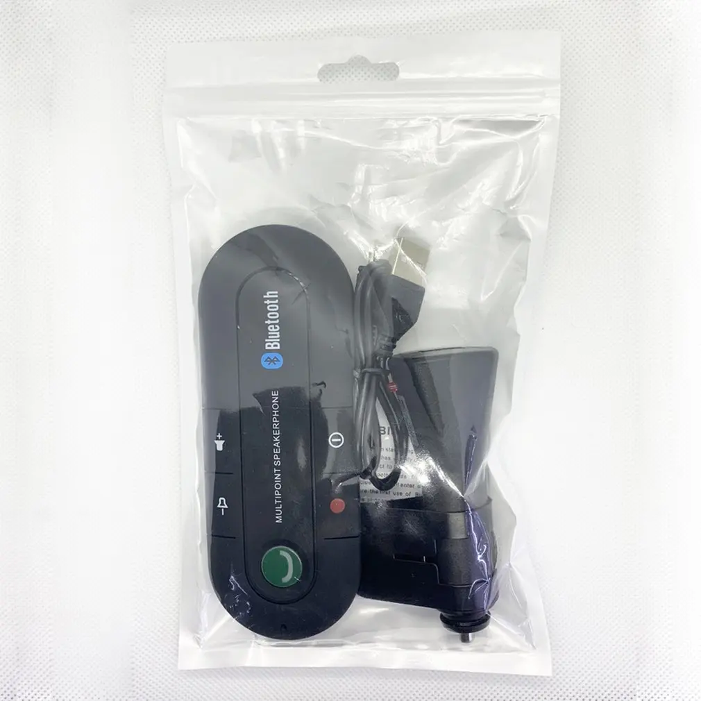 

Bluetooth 4.1 Wireless Car Kit Handsfree Speaker Phone Visor Clip Durable Built-in CSR Chipset Speaker for Android