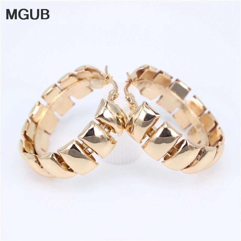 MGUB Золото Цвет/серебро Цвет гладкая нержавеющая сталь популярные женские