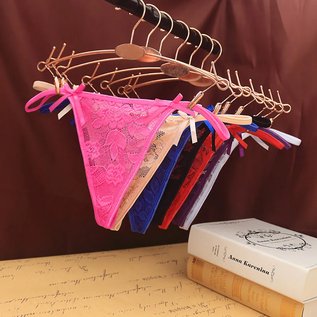 Сексуальное кружевное нижнее белье женские стринги сетчатые трусы для женщин и