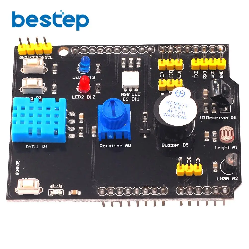 DHT11 LM35 Многофункциональный расширительный адаптер с датчиком температуры и