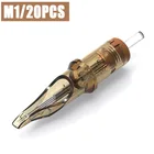 Картриджи для татуировок, картриджи, иглы M1 7m1 15m1 23m1, Magnums для татуировок и перманентного макияжа PMU, 20 шт.