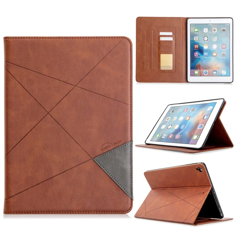 Умный чехол для iPad 9 7 2017 2018 деловой кожаный книжка с подставкой со слотом карты Air 2