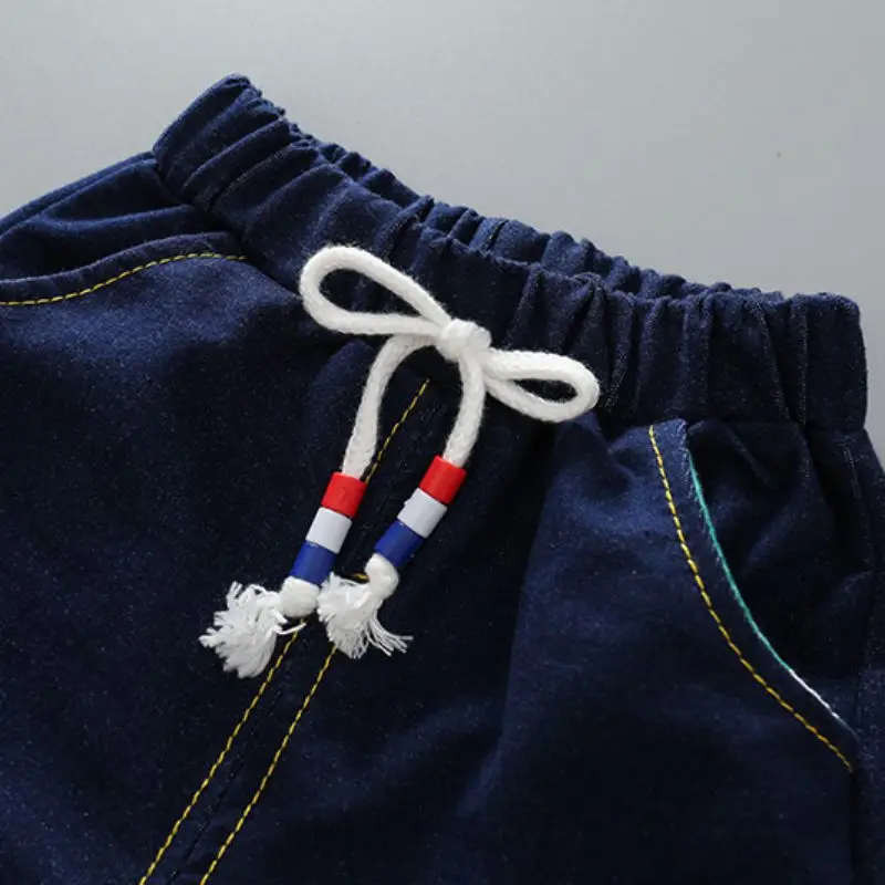 Baby Clothes 0-4T Spring Autumn Casual Long Sleeve Printing Top And Jeans Kids Two-piece Outfit Set | Детская одежда и обувь