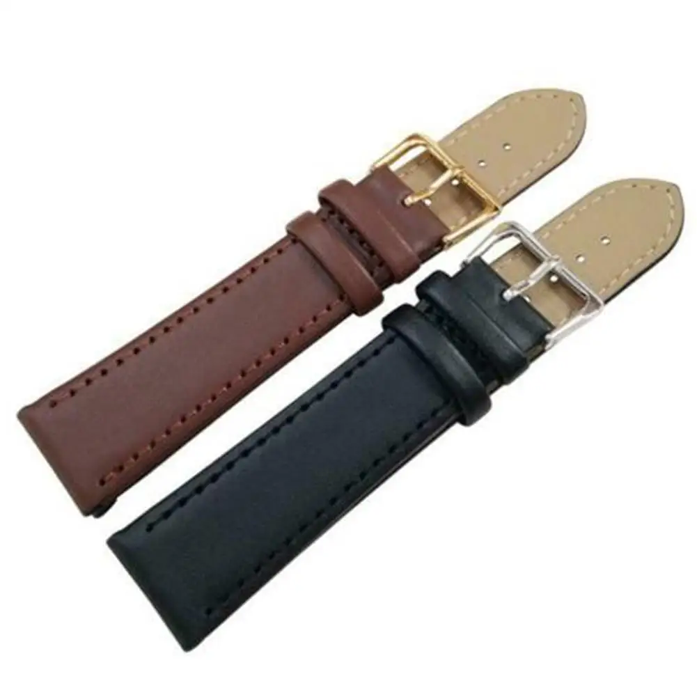 Универсальный ремешок для часов 14 22 мм сменный регулируемый кожаный из